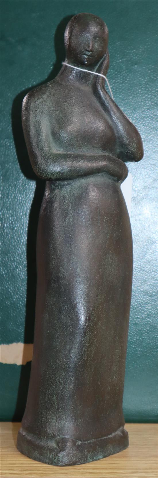 Jose Luis Medina. A bronze figure of a lady